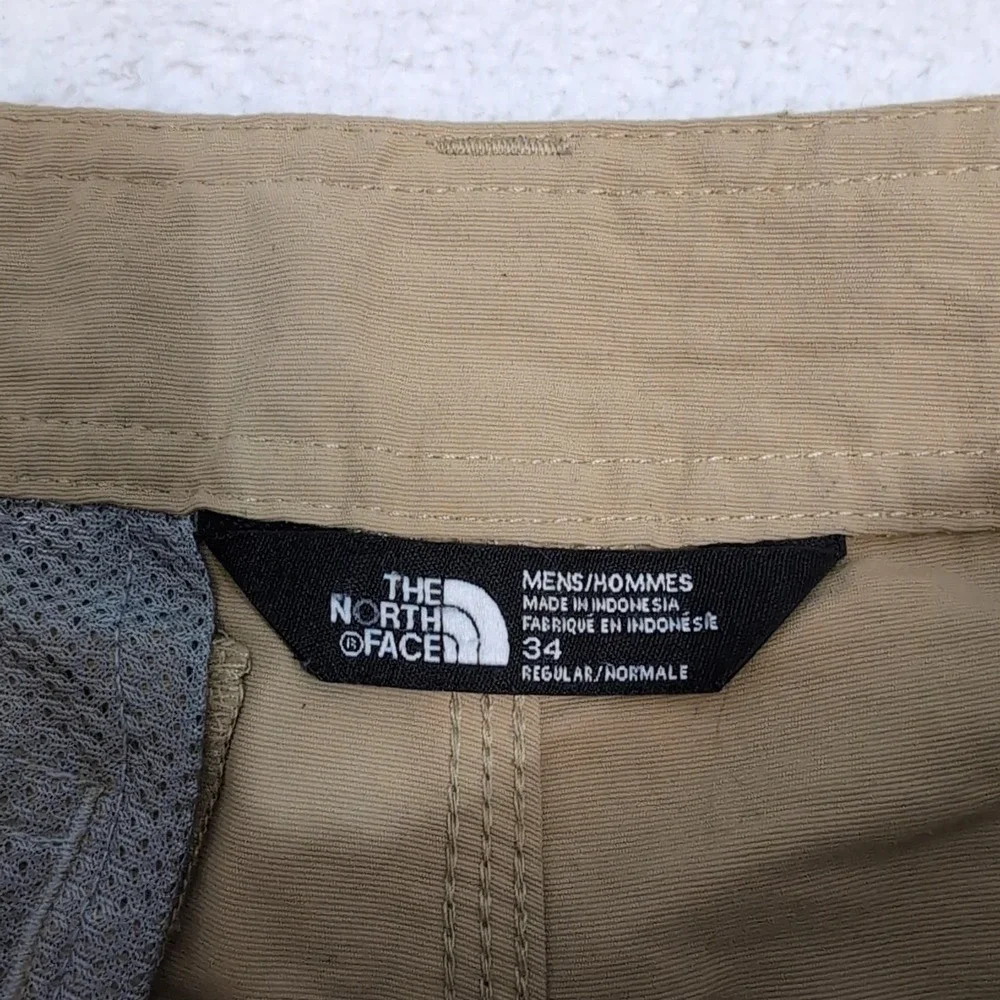 The North Face Indian Ridge Shorts‎ Mens 34x9 Regular Moab Khaki Mustard Brown